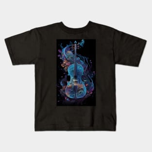 Music Series 01 Blue Kids T-Shirt